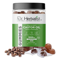 Dr. Herbalist Castor Oil Gummies (90 Gummies) | Delicious Herbal Gummies for Daily Wellness