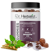 Dr. Herbalist Ashwagandha Gummies (90 Gummies) | Herbal Gummies for Daily Wellness