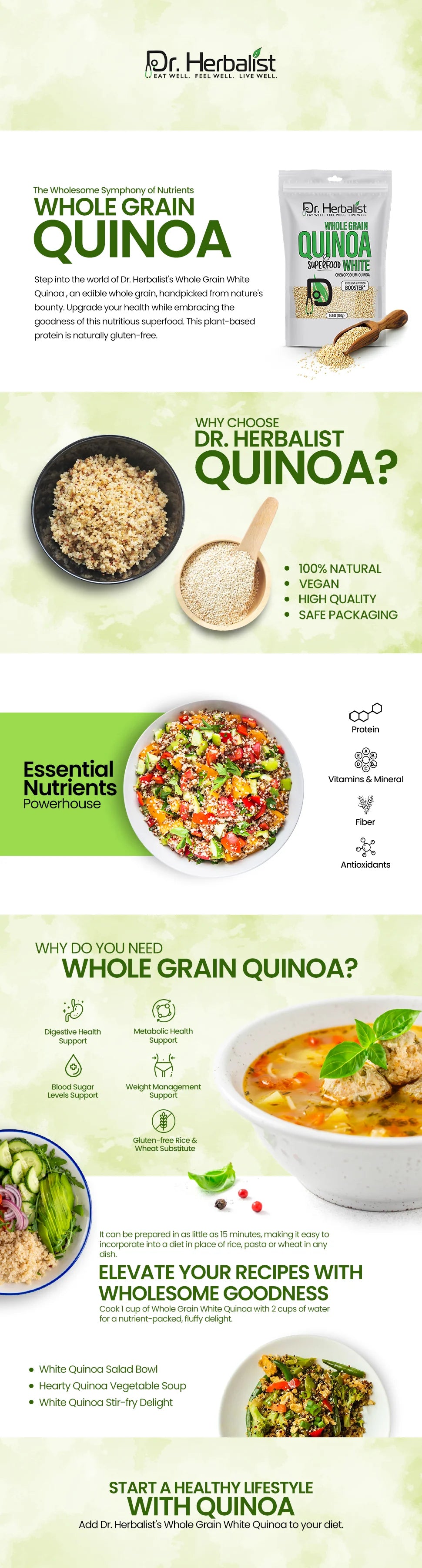 Quinoa 400g - Chenopodium Quinoa (Gluten-Free Grain) — feature 1