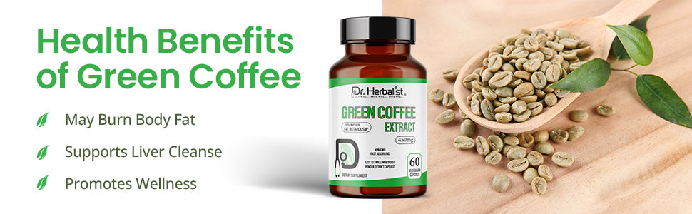 Green Coffee Bean Extract 450mg - Coffea Arabica, Unroasted | 60 Capsules — feature 5