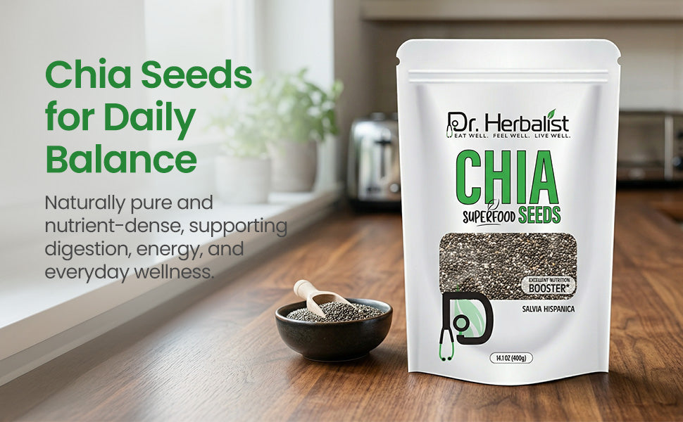 Chia Seeds 400g - Raw Salvia Hispanica (Fiber & Omega-3 ALA) — feature 4