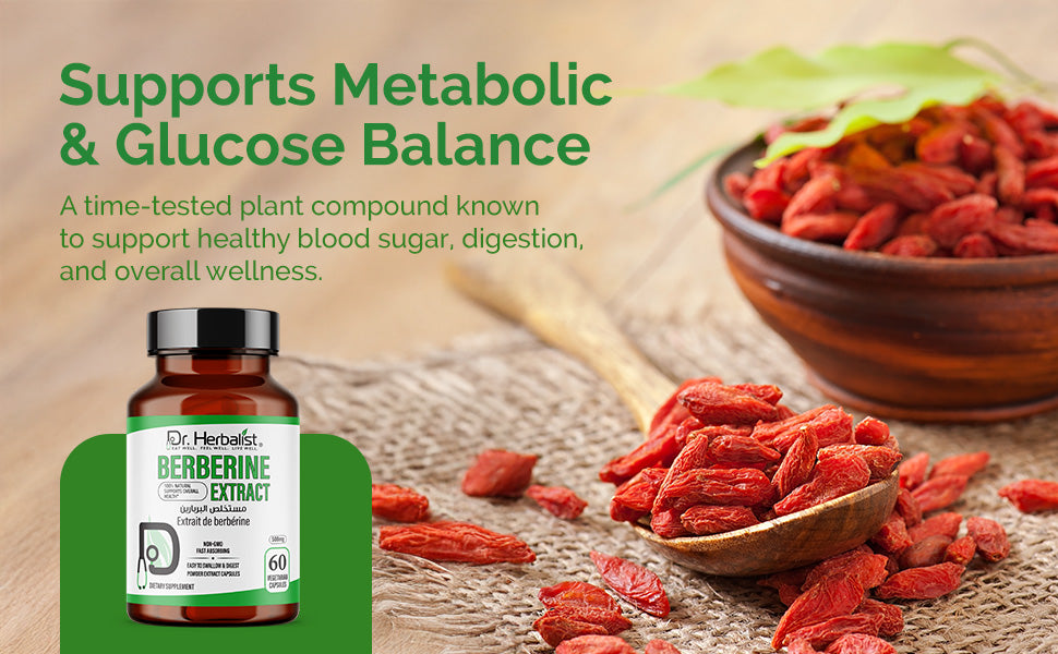 Berberine Extract 500mg - Plant Alkaloid (Berberis), 60 Capsules — feature 4
