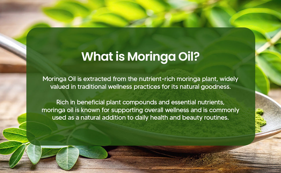 Moringa Oil Capsules 1600mg - Cold-Pressed Seed (Ben) Oil | 60 Softgels — feature 6