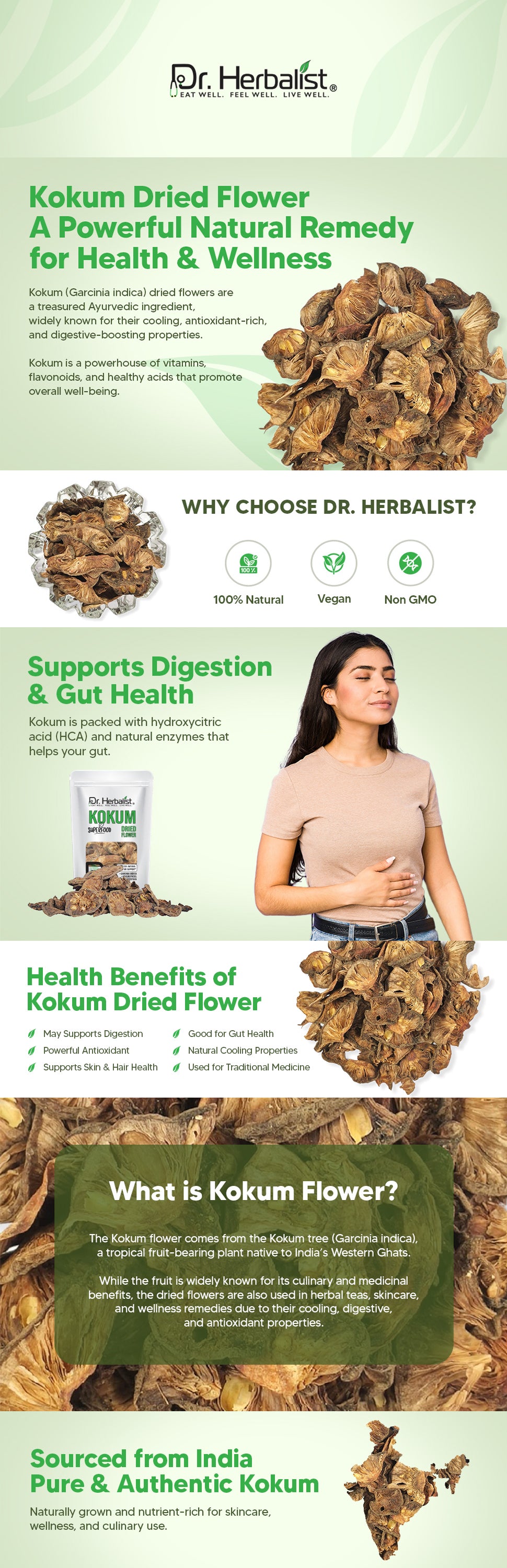 Kokum 100g — Garcinia Indica Dried Souring Fruit | Traditional Tangy Flavour | Halal — feature 1
