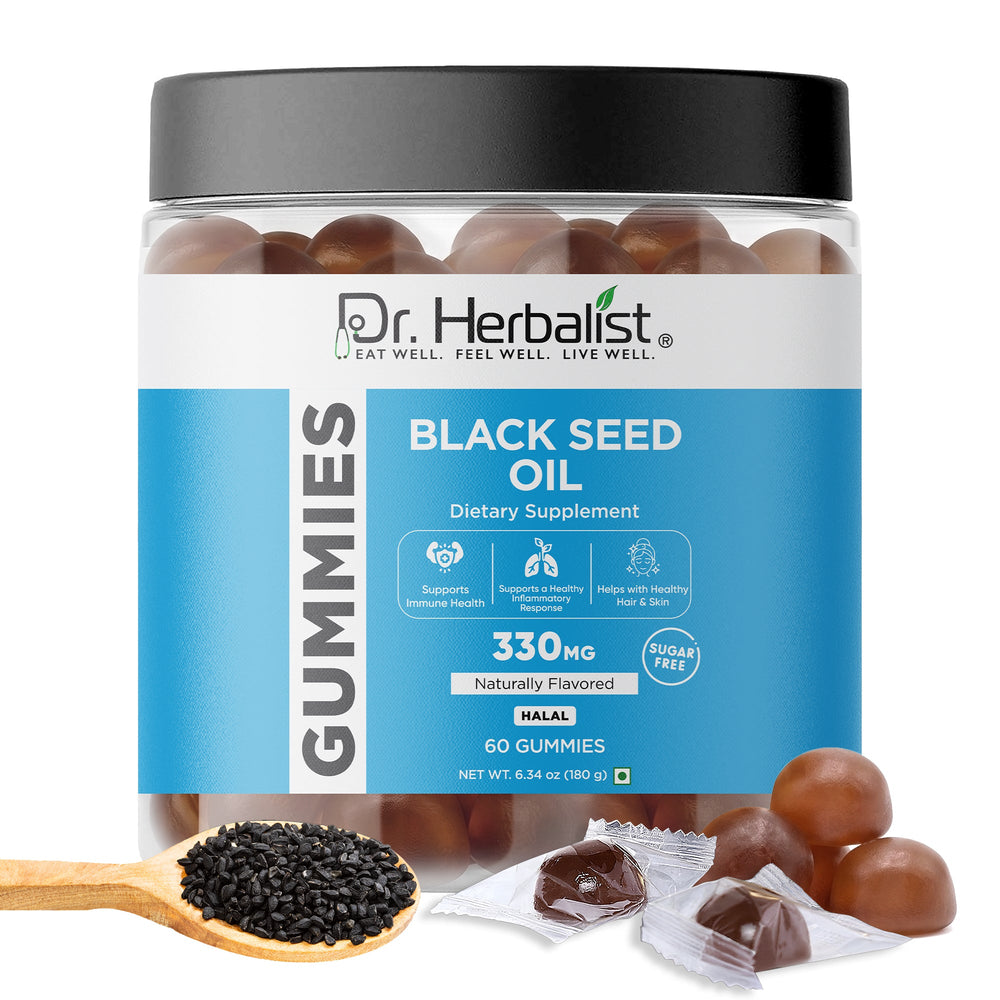 Dr. HERBALIST Black Seed Oil Gummies 60ct - Nigella sativa front label