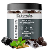 Dr. Herbalist Shilajit + Ashwagandha Gummies (60 Gummies) | Herbal Gummies for Daily Wellness view 1