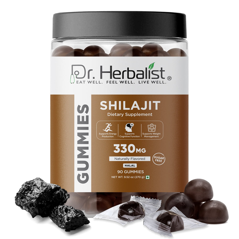 Dr. Herbalist Shilajit Gummies (90 Gummies) | Herbal Gummies for Daily Wellness
