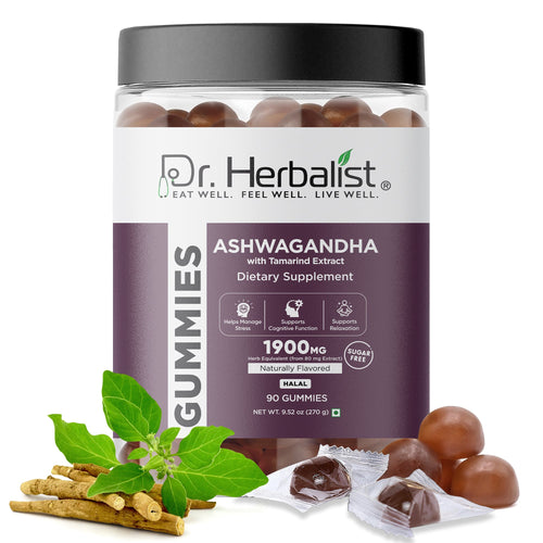 Dr. Herbalist Ashwagandha Gummies (90 Gummies) | Herbal Gummies for Daily Wellness