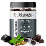 Dr. Herbalist Shilajit + Ashwagandha Gummies (90 Gummies) | Herbal Gummies for Daily Wellness