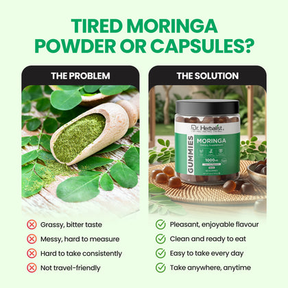 Moringa Gummies 30ct - Moringa Oleifera, Chewable