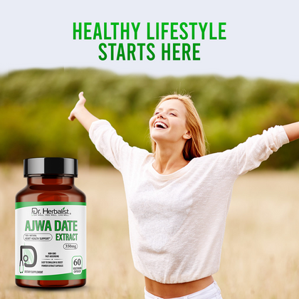 Ajwa Date Extract 350mg - Phoenix Dactylifera Capsules