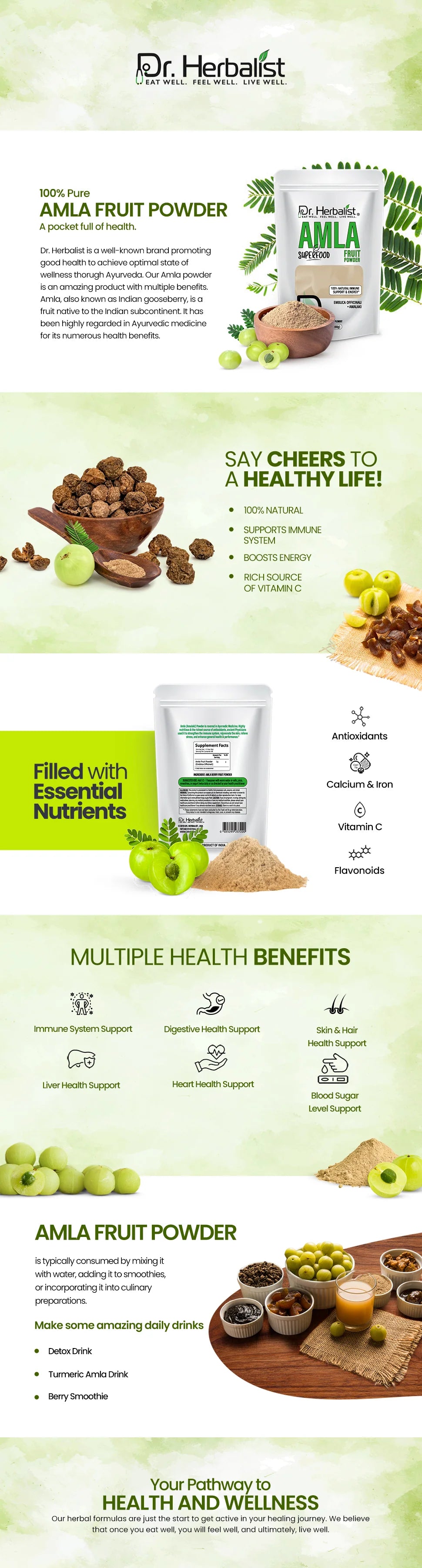 Amla Powder 200g - Emblica Officinalis (Indian Gooseberry) — feature 1