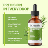 Dr. Herbalist Rosemary Oil 120mL | Multipurpose Oil for Hair Care, Scalp Massage & Aromatherapy view 7
