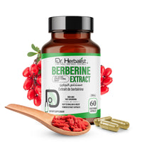 Berberine Extract 500mg - Plant Alkaloid (Berberis), 60 Capsules