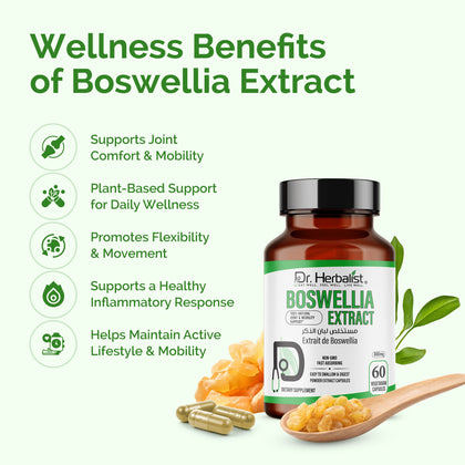 Boswellia Extract 500mg - Serrata, Indian Frankincense