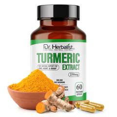 Turmeric Extract Capsules 250mg - Curcuma Longa Curcuminoids (Haldi)