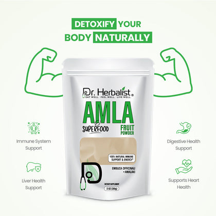 Amla Powder 200g - Emblica Officinalis (Indian Gooseberry)