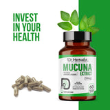Mucuna Extract Capsules 350mg — Mucuna Pruriens (Velvet Bean) | Supports Everyday Energy & Vitality | Halal, 60 Capsules view 7