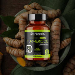 Turmeric Oil Capsules 1600mg - Curcuma Longa | 60 Softgels