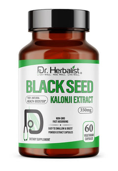 Kalonji (Black Seed) Capsules 350mg - Nigella Sativa, Black Cumin | The Seed