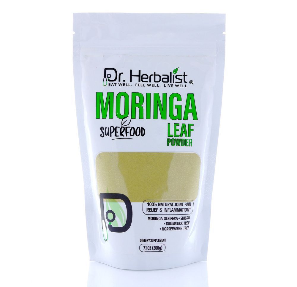 Dr. HERBALIST Moringa Powder 200g - Moringa oleifera leaf (sahjan), the leaf not the oil