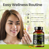 Chia Seed Oil Capsules 1600mg - Fish-Free Plant Omega-3 (ALA) | 60 Softgels view 5