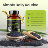 Black Seed Oil Capsules 1600mg - Nigella Sativa, No Harsh Taste | 60 Softgels view 5