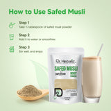 Safed Musli Powder 200g - Chlorophytum Borivilianum (White Musli) view 6