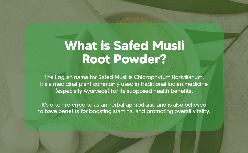 Safed Musli Powder 200g - Chlorophytum Borivilianum (White Musli) — feature 6