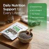 Chia Seeds 400g - Raw Salvia Hispanica (Fiber & Omega-3 ALA) view 7