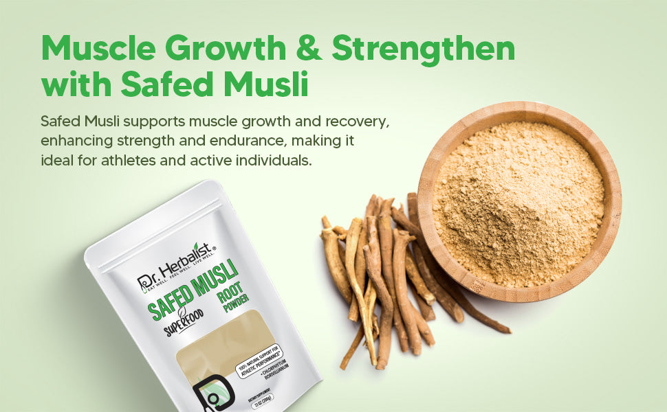 Safed Musli Powder 200g - Chlorophytum Borivilianum (White Musli) — feature 2