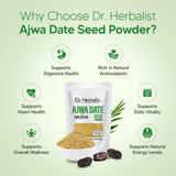 Ajwa Date Powder 200g — Single-Ingredient Phoenix Dactylifera | A Natural Source of Vitamin C | Halal, No Fillers view 4