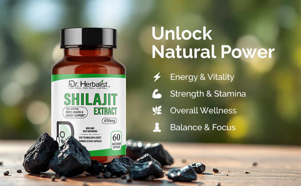 Shilajit Capsules - Purified Himalayan with Fulvic Acid | No Sticky Resin — feature 2