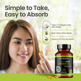 Ginger Oil Capsules 1600mg - Zingiber Officinale, No Burn | 60 Softgels view 5