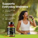 Ginger Oil Capsules 1600mg - Zingiber Officinale, No Burn | 60 Softgels view 7
