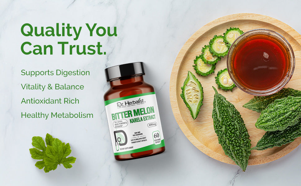 Karela (Bitter Melon) Extract 400mg - Momordica Charantia — feature 2