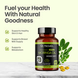 Moringa Oil Capsules 1600mg - Cold-Pressed Seed (Ben) Oil | 60 Softgels view 6
