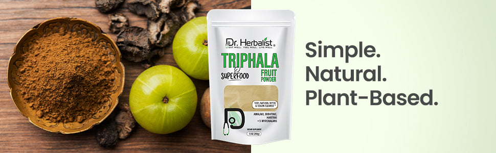 Triphala Powder 200g - Amla, Bibhitaki & Haritaki (Three-Fruit Blend) — feature 5