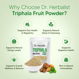 Triphala Powder 200g - Amla, Bibhitaki & Haritaki (Three-Fruit Blend) view 4