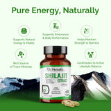 Shilajit Capsules - Purified Himalayan with Fulvic Acid | No Sticky Resin view 4