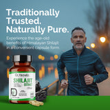 Shilajit Capsules - Purified Himalayan with Fulvic Acid | No Sticky Resin view 7